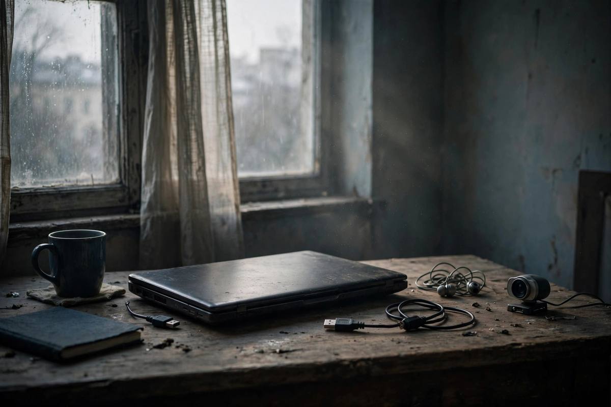 Closed laptop after Omegle shut down in 2023, users searching for Omegle alternatives in 2026
